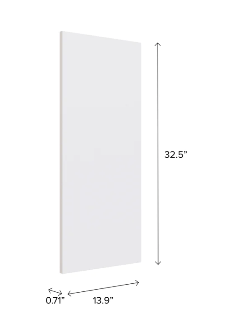 Home Wall Cabinet Side Panel furniture New Age White With Skirt Side Panel 