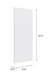 Home Wall Cabinet Side Panel furniture New Age White With Skirt Side Panel 