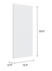 Home Wall Cabinet Side Panel furniture New Age White Without Skirt Side Panel 
