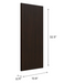 Home Wall Cabinet Side Panel furniture New Age Espresso With Skirt Side Panel 