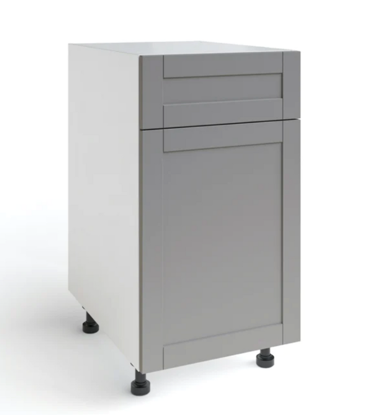 Home One Door, Single Drawer Cabinet, 18 Inch furniture New Age Grey Right 