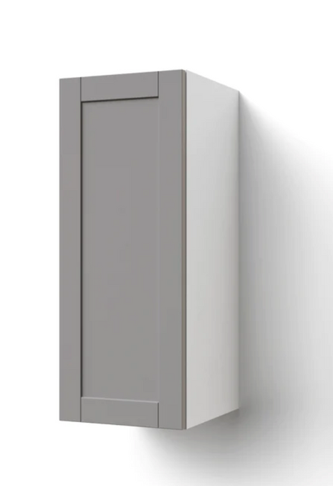 Home Single Door Wall Cabinet 30.6H furniture New Age Grey Left 12''