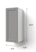 Home Single Door Wall Cabinet 30.6H furniture New Age   