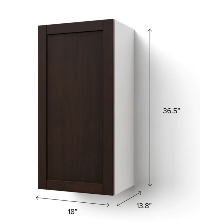 Home Extended Single Door Wall Cabinet 36.5H furniture New Age   