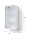 Home Extended Single Door Wall Cabinet 36.5H furniture New Age   