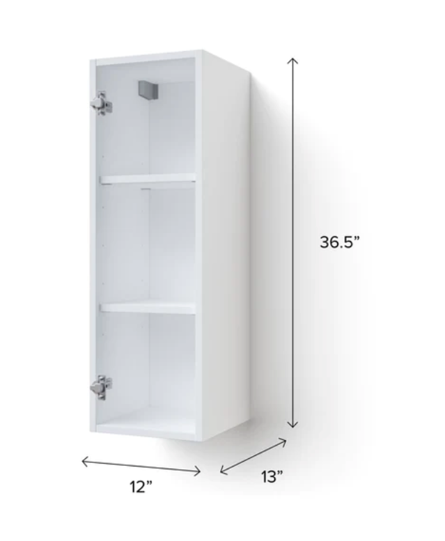 Home Extended Single Door Wall Cabinet 36.5H furniture New Age   