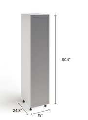 Home Pantry Cabinet furniture New Age Grey 18inch 