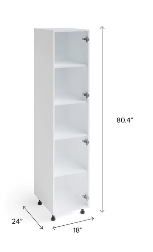 Home Pantry Cabinet furniture New Age No Door 18inch 