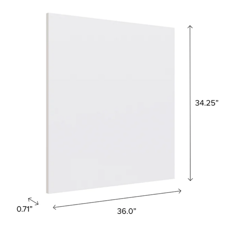 Home Island Back Panel furniture New Age White 36'' 