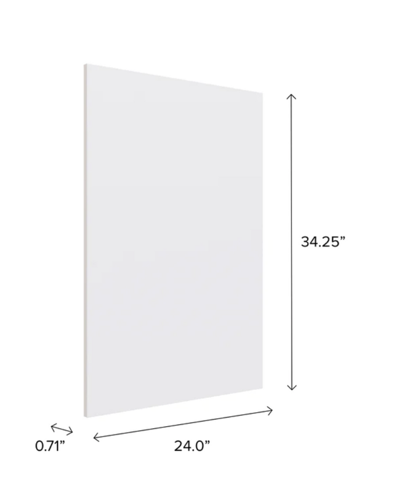 Home Island Back Panel furniture New Age White 24'' 