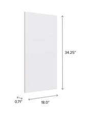 Home Island Back Panel furniture New Age White 18'' 