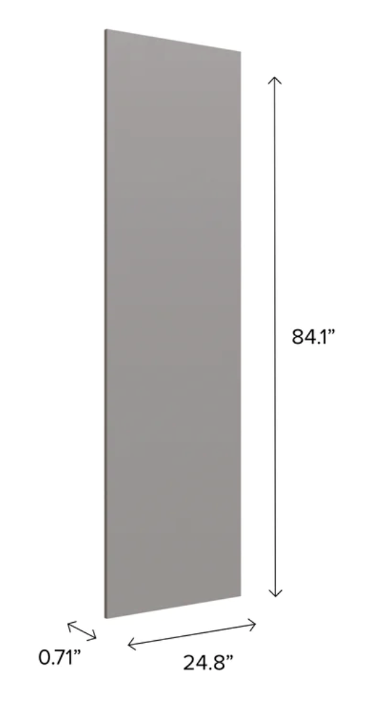 Home Pantry Side Panel. 84H furniture New Age Grey  