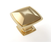 Traditional Rounded Knob furniture New Age Brushed Brass  