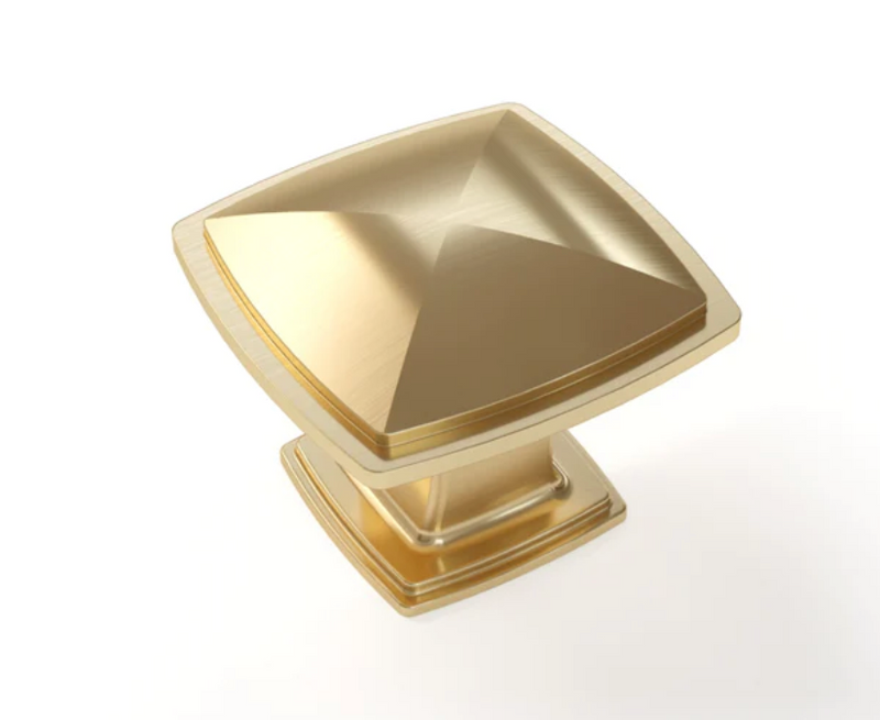 Traditional Rounded Knob furniture New Age Brushed Brass  