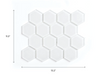 GLASS HEXAGON Tile Backsplash (11 sq.ft. / Box) furniture New Age   