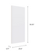 Home 26" Island Side Panel furniture New Age White  
