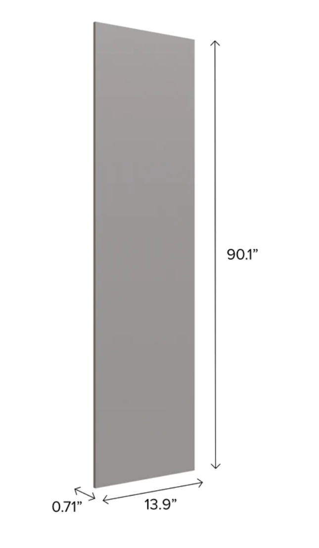 Home Extended 30" Fridge Side Panel furniture New Age Grey  