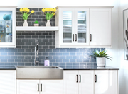 DARK GLASS Subway Tile Backsplash (11 Sq.ft. / Box) furniture New Age   