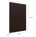 Home 39.4" Island Side Panel furniture New Age Espresso  