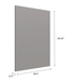 Home 39.4" Island Side Panel furniture New Age Grey  