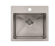 Sink 19 in. Overmount Single Bowl Stainless Steel furniture New Age   