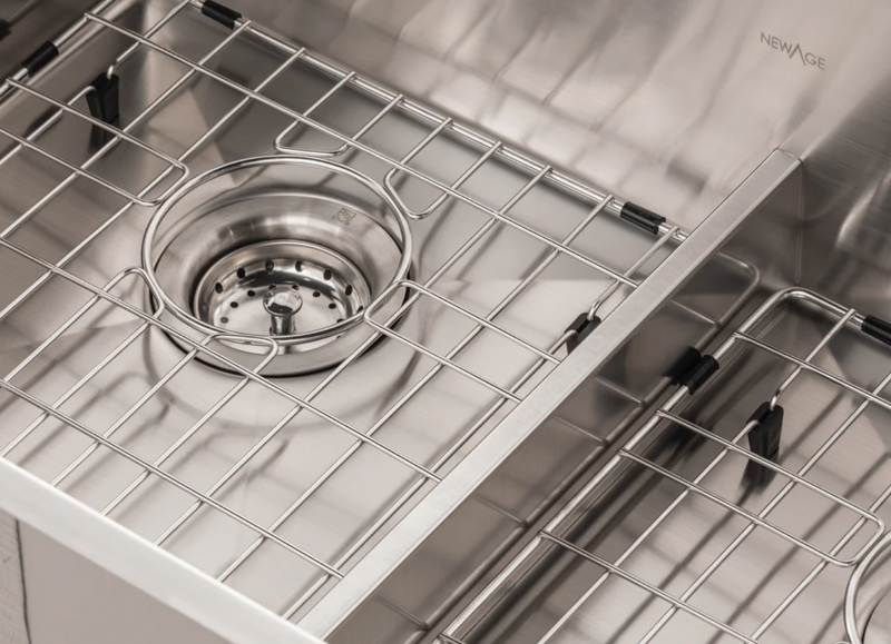 Sink 30.35 in. Undermount Double Bowl Stainless Steel furniture New Age   