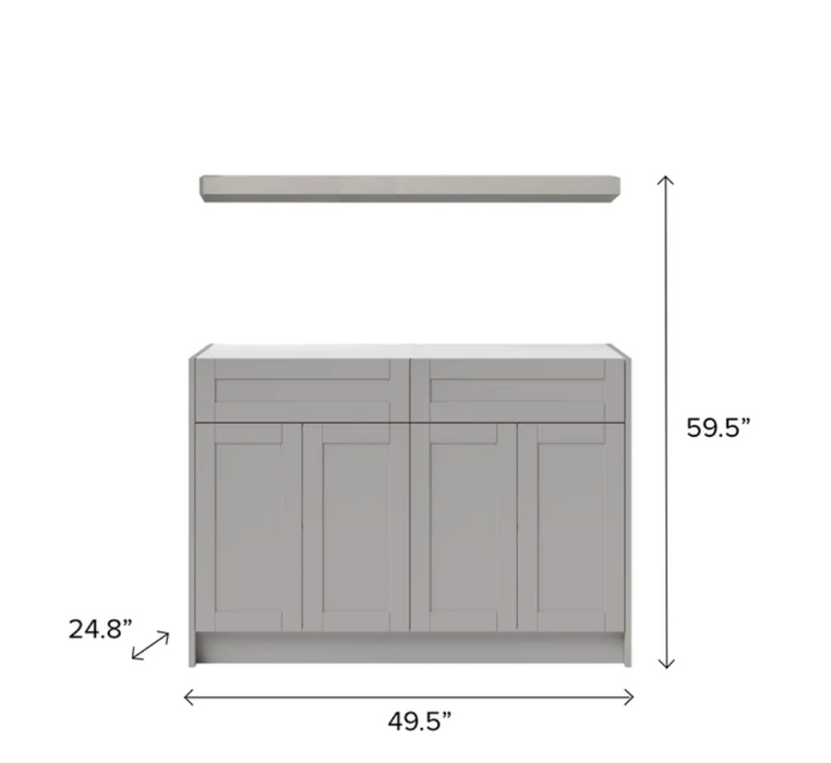 Home Bar 3 Piece Cabinet Set with Single Drawer Cabinets and Shelf- 24 Inch furniture New Age   