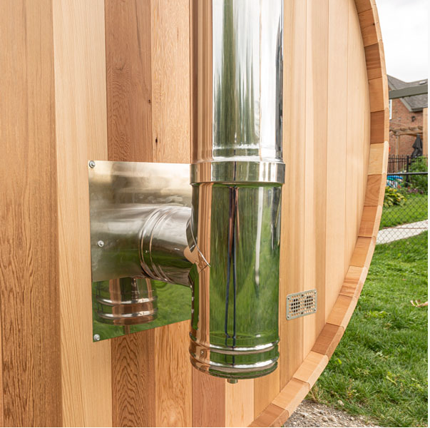 Dundalk Canadian Timber White Cedar Tranquility Outdoor | 2-4 People | Wood or Electric Heater sauna Dundalk Leisurecraft   