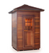 Enlighten SIERRA - 2 Person Indoor/Outdoor Infrared Sauna sauna Enlighten Saunas Peak Roof  