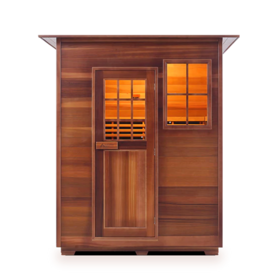 Enlighten SIERRA - 3 Person Indoor/Outdoor Infrared Sauna sauna Enlighten Saunas Indoor  