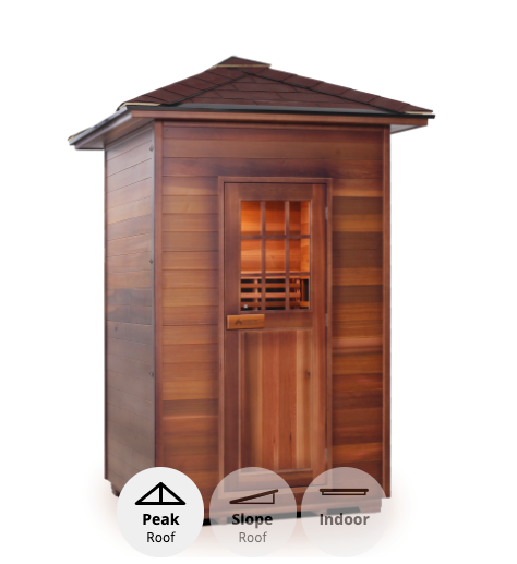 Enlighten SIERRA - 2 Person Indoor/Outdoor Infrared Sauna sauna Enlighten Saunas   