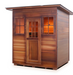 Enlighten SIERRA - 4 Person Indoor/Outdoor Infrared Sauna sauna Enlighten Saunas Slope Roof  