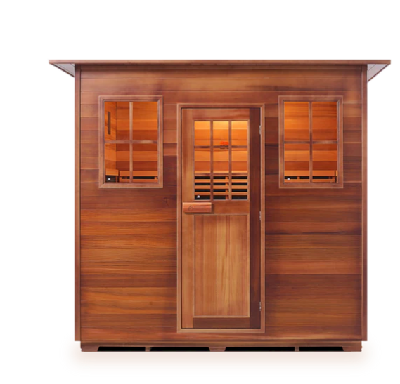 Enlighten SIERRA - 5 Person Indoor/Outdoor Infrared Sauna sauna Enlighten Saunas Indoor  