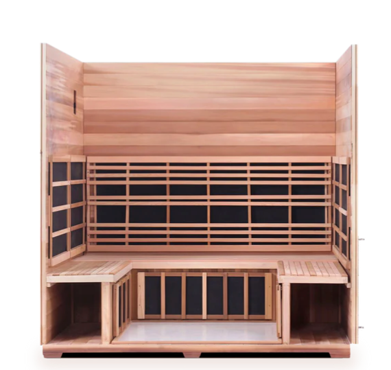 Enlighten SIERRA - 5 Person Indoor/Outdoor Infrared Sauna sauna Enlighten Saunas   