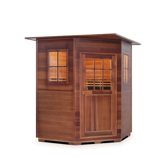Enlighten SIERRA - 4C Peak Indoor/Outdoor Infrared Sauna sauna Enlighten Saunas Indoor 240V  