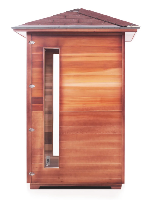 Enlighten Rustic - 2 Person Indoor/Outdoor Infrared Sauna sauna Enlighten Saunas   