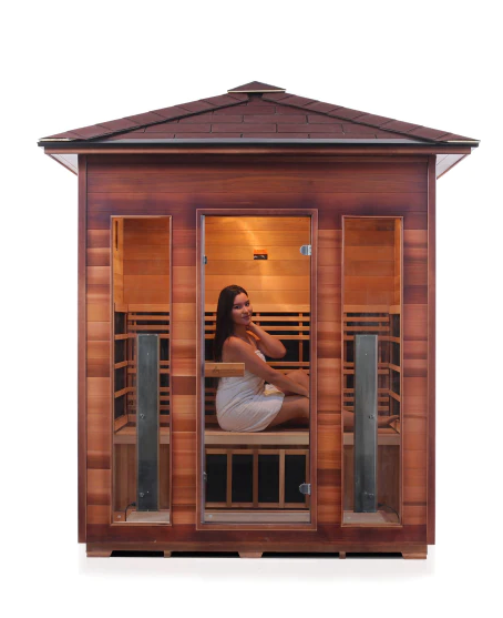 Enlighten Rustic - 4 Person Indoor/Outdoor Infrared Sauna sauna Enlighten Saunas   