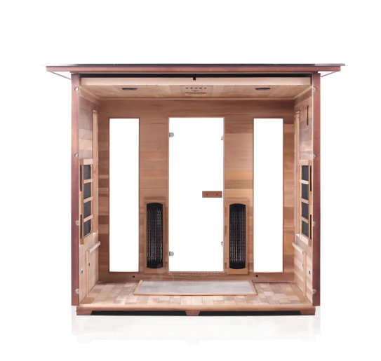 Enlighten Rustic - 5 Person Indoor/Outdoor Infrared Sauna sauna Enlighten Saunas   