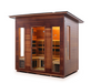 Enlighten Rustic - 5 Person Indoor/Outdoor Infrared Sauna sauna Enlighten Saunas Outdoor Slope Roof  