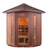 Enlighten RUSTIC - 4C Peak Indoor/Outdoor Infrared Sauna sauna Enlighten Saunas Outdoor Peak Roof 120V  