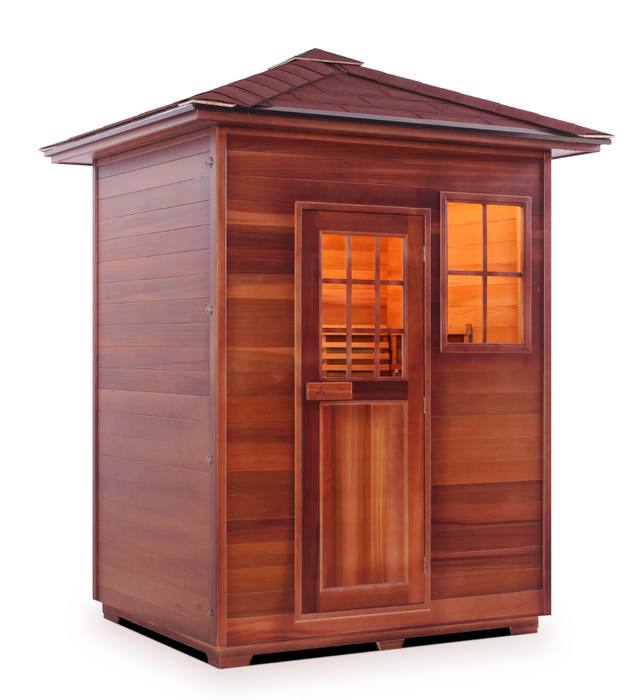 Enlighten MoonLight - 3 Person Dry Traditional Sauna Indoor/Outdoor sauna Enlighten Saunas   