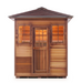 Enlighten MoonLight - 4 Person Dry Traditional Sauna Indoor/Outdoor sauna Enlighten Saunas Outdoor Peak Roof  