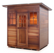 Enlighten MoonLight - 4 Person Dry Traditional Sauna Indoor/Outdoor sauna Enlighten Saunas Outdoor Slope Roof  