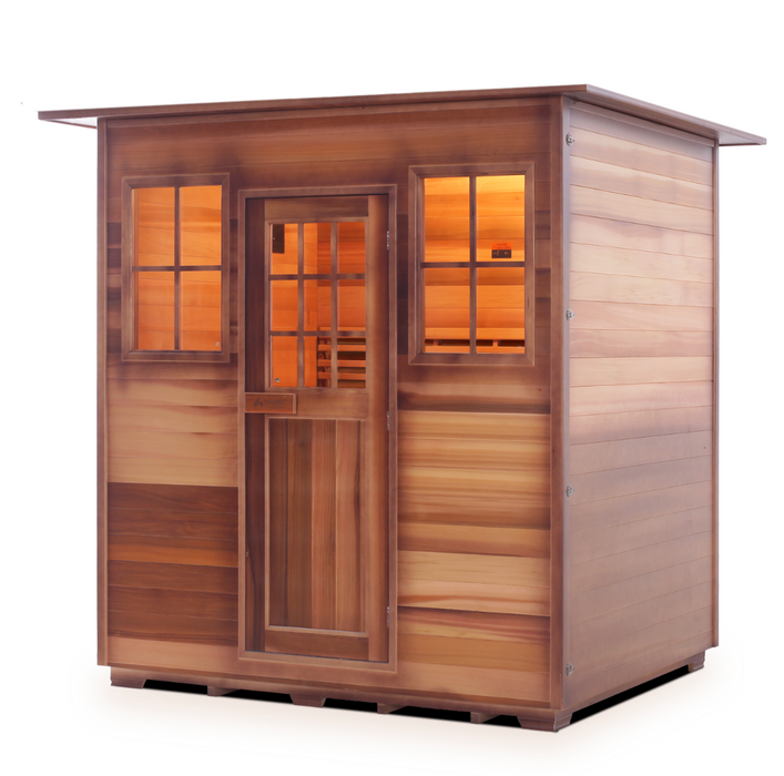 Enlighten MoonLight - 4 Person Dry Traditional Sauna Indoor/Outdoor sauna Enlighten Saunas Indoor  