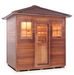 Enlighten MoonLight - 5 Person Dry Traditional Sauna Indoor/Outdoor sauna Enlighten Saunas Outdoor Peak Roof  