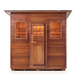 Enlighten MoonLight - 5 Person Dry Traditional Sauna Indoor/Outdoor sauna Enlighten Saunas Outdoor Slope Roof  