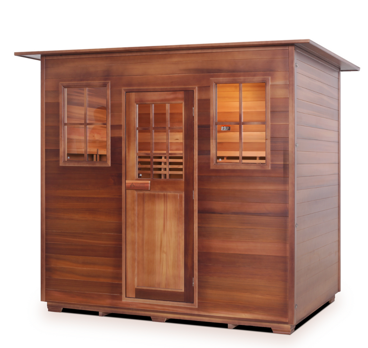 Enlighten MoonLight - 5 Person Dry Traditional Sauna Indoor/Outdoor sauna Enlighten Saunas Indoor  