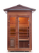 Enlighten SunRise - 2 Person Dry Traditional Sauna Indoor/Outdoor sauna Enlighten Saunas Outdoor Peak Roof  