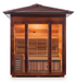 Enlighten SunRise - 4 Person Dry Traditional Sauna Indoor/Outdoor sauna Enlighten Saunas Outdoor Peak Roof  