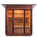 Enlighten SunRise - 4 Person Dry Traditional Sauna Indoor/Outdoor sauna Enlighten Saunas Outdoor Slope Roof  